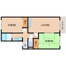 近鉄京都線/新祝園駅 バス:11分:停歩1分 2階 築24年 2LDKの間取り