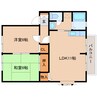 近鉄京都線/新祝園駅 バス:17分:停歩1分 2階 築29年 2LDKの間取り