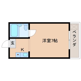 間取図 近鉄難波線・奈良線/大和西大寺駅 徒歩15分 3階 築33年