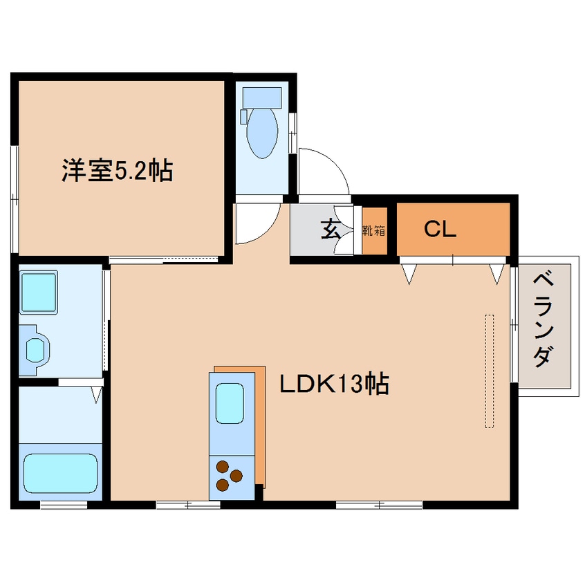間取図 近鉄橿原線/西ノ京駅 徒歩9分 2階 築32年