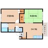 近鉄橿原線/尼ケ辻駅 徒歩12分 1階 築27年 2DKの間取り