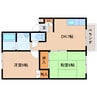 近鉄橿原線/尼ケ辻駅 徒歩12分 1階 築27年 2DKの間取り