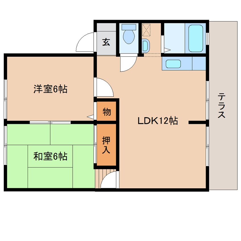 間取図 近鉄橿原線/西ノ京駅 徒歩19分 1階 築31年