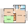 近鉄橿原線/西ノ京駅 徒歩17分 2階 築31年 2LDKの間取り