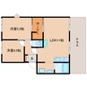 近鉄京都線/高の原駅 バス:5分:停歩2分 1階 築35年 2LDKの間取り