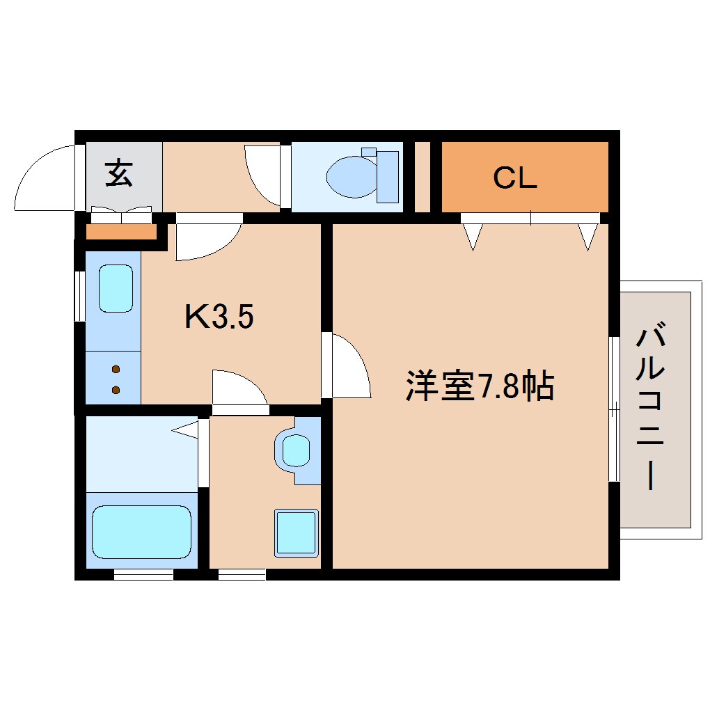 間取り図 近鉄難波線・奈良線/大和西大寺駅 徒歩12分 2階 築23年