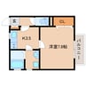 近鉄難波線・奈良線/大和西大寺駅 徒歩12分 2階 築23年 1Kの間取り