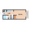 近鉄難波線・奈良線/大和西大寺駅 徒歩7分 2階 築25年 1Kの間取り