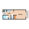 近鉄難波線・奈良線/大和西大寺駅 徒歩7分 2階 築25年 1Kの間取り