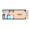 近鉄難波線・奈良線/菖蒲池駅 徒歩3分 4階 築26年 1Kの間取り