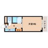 近鉄難波線・奈良線/菖蒲池駅 徒歩3分 2階 築26年 1Kの間取り