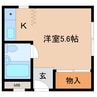 近鉄難波線・奈良線/大和西大寺駅 徒歩5分 3階 築34年 1Rの間取り