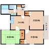 近鉄難波線・奈良線/大和西大寺駅 バス:13分:停歩1分 2階 築29年 3DKの間取り