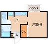 近鉄橿原線/尼ケ辻駅 徒歩10分 1階 築27年 1Kの間取り