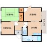 近鉄京都線/高の原駅 バス:7分:停歩2分 2階 築32年 3DKの間取り