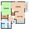 近鉄京都線/高の原駅 バス:7分:停歩2分 1階 築32年 2DKの間取り