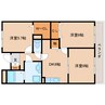 近鉄京都線/木津川台駅 徒歩13分 1階 築27年 3DKの間取り