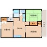 近鉄京都線/高の原駅 バス:5分:停歩3分 1階 築35年 3DKの間取り
