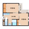 近鉄難波線・奈良線/大和西大寺駅 徒歩16分 4階 築34年 2DKの間取り