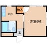 近鉄難波線・奈良線/大和西大寺駅 徒歩9分 2階 築38年 1Kの間取り