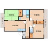 近鉄難波線・奈良線/大和西大寺駅 バス:8分:停歩3分 3階 築25年 3LDKの間取り