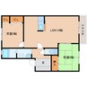 近鉄難波線・奈良線/大和西大寺駅 バス:10分:停歩7分 2階 築26年 2LDKの間取り