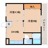 近鉄難波線・奈良線/菖蒲池駅 徒歩7分 1階 築35年 2DKの間取り