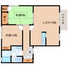 近鉄京都線/高の原駅 徒歩15分 1階 築32年 2LDKの間取り