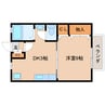 近鉄橿原線/西ノ京駅 徒歩5分 2階 築28年 1DKの間取り