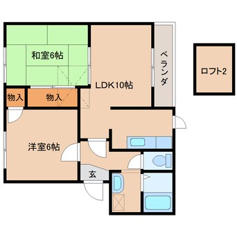 間取図 近鉄京都線/高の原駅 徒歩18分 2階 築31年