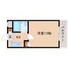 近鉄京都線/山田川駅 徒歩2分 3階 築31年 1Kの間取り