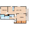 近鉄難波線・奈良線/大和西大寺駅 バス:10分:停歩2分 2階 築24年 2LDKの間取り