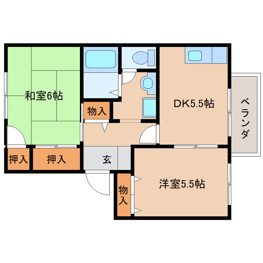 間取図 近鉄京都線/高の原駅 徒歩15分 1階 築27年