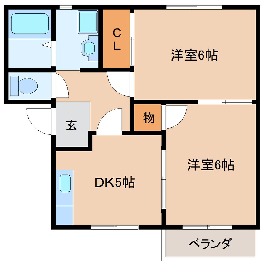 間取図 近鉄難波線・奈良線/大和西大寺駅 徒歩15分 1階 築29年