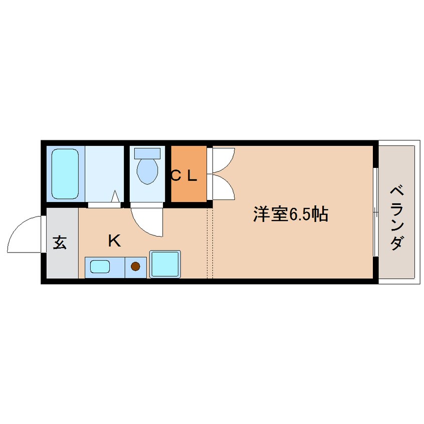 間取図 近鉄難波線・奈良線/菖蒲池駅 徒歩8分 4階 築34年