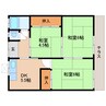 近鉄難波線・奈良線/大和西大寺駅 徒歩15分 1階 築50年 3DKの間取り