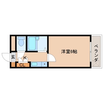 間取図 近鉄京都線/平城駅 徒歩6分 2階 築28年