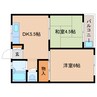 近鉄難波線・奈良線/大和西大寺駅 徒歩7分 2階 築49年 2DKの間取り