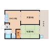 近鉄難波線・奈良線/大和西大寺駅 徒歩7分 1階 築49年 2DKの間取り