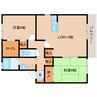 近鉄橿原線/尼ケ辻駅 徒歩15分 2階 築25年 2LDKの間取り