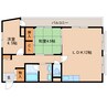近鉄橿原線/尼ケ辻駅 徒歩2分 4階 築35年 2LDKの間取り