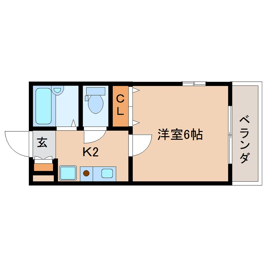 間取図 近鉄京都線/平城駅 徒歩5分 1階 築25年