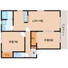 近鉄難波線・奈良線/大和西大寺駅 バス:10分:停歩2分 2階 築22年 2LDKの間取り