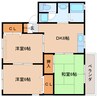 近鉄難波線・奈良線/大和西大寺駅 バス:10分:停歩7分 2階 築29年 3DKの間取り