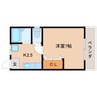 近鉄難波線・奈良線/大和西大寺駅 徒歩6分 2階 築45年 1Kの間取り