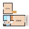 近鉄難波線・奈良線/大和西大寺駅 徒歩7分 1階 築37年 1Kの間取り