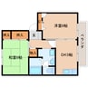 近鉄難波線・奈良線/大和西大寺駅 バス:10分:停歩6分 2階 築27年 2DKの間取り