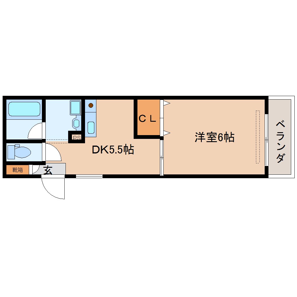 間取り図 近鉄難波線・奈良線/大和西大寺駅 徒歩4分 2階 築24年