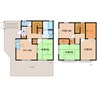 近鉄京都線/高の原駅 徒歩18分 1-2階 築30年 4DKの間取り