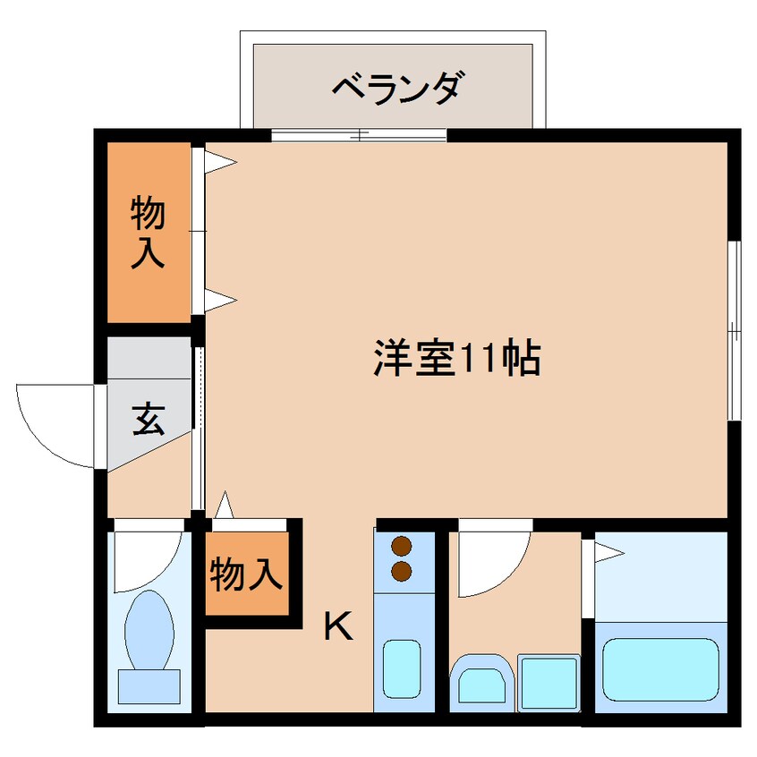 間取図 近鉄京都線/山田川駅 徒歩13分 1階 築19年